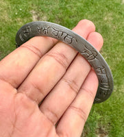 Sarbloh Chakri Kara Sri Akaal Ji Sahai Tooth Kada Sikh Nihang Singh Bangle i40