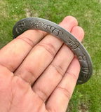 Sarbloh Chakri Kara Sri Akaal Ji Sahai Tooth Kada Sikh Nihang Singh Bangle i40