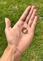 Simple Silver Thin Dimpled Textured, Hammered Band Pebbled Finish BRAND NEW B38