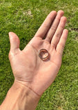 Simple Silver Thin Dimpled Textured, Hammered Band Pebbled Finish BRAND NEW B38