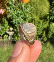 Brass Asht Dhatu Ring Eight Different Metals Evil Eye Protection Nazar Luck B37R Hindu Tradition Mundari Mundri Lucky Amulet Handmade New