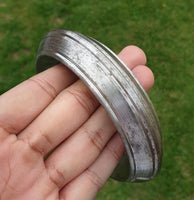 Sikh Sarbloh Wide Iron Smooth Design Chunky Bangle Heavy Singh Khalsa Kara H41