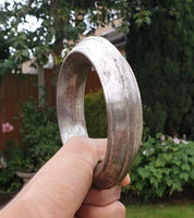 Sikh Sarbloh Wide Iron Smooth Design Chunky Bangle Heavy Singh Khalsa Kara H41