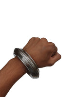Sikh Sarbloh Wide Iron Smooth Design Chunky Bangle Heavy Singh Khalsa Kara H41