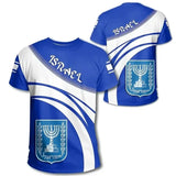 Israel Flag Men's T-shirt 3D Print Israelis National Emblem T Shirt For Men Short-sleeved Oversized Sports Male Clothing Tops