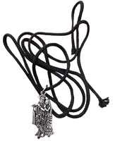 Sri Radha Krishana Pendant Stainless Steel Hindu Evil Eye Protection black Dori