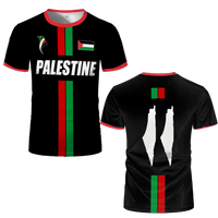 2025 New Palestine Football T-shirts Summer  Men's And Women Palestinian Jersey Gaza Kid's Tees Gifts Wholesale Unisex T Shirt