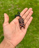 Tribal Buddha Pendant Carved Tiki Guardian Evil Eye Protection Lucky Charm TTT19