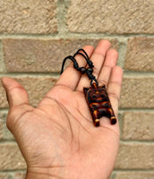 Tribal Buddha Pendant Carved Tiki Guardian Evil Eye Protection Lucky Charm TTT19