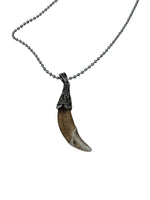 Authentic Wolf Tooth Pendant Tribal Chain Evil Eye Nazar Protection Lucky TTT18