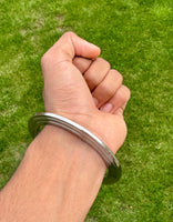 Sikh Kara Stainless Steel Heavy Lined Bangle Punjabi Kada Singh Bracelet A4R New