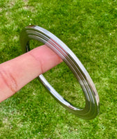 Sikh Kara Stainless Steel Heavy Lined Bangle Punjabi Kada Singh Bracelet A4R New