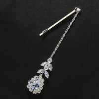 Fashion Indian Bridal Forehead Chain Headwear Wedding Accessories Elegant Headband Leaf Zircon Hair Chain Jewelry For Women