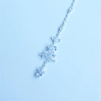 New Rhinestone Headpiece Simple Water Drop Forehead Chain Bridal Wedding Party Forehead Chain Hair Jewelry Accessories