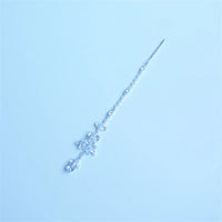 New Rhinestone Headpiece Simple Water Drop Forehead Chain Bridal Wedding Party Forehead Chain Hair Jewelry Accessories