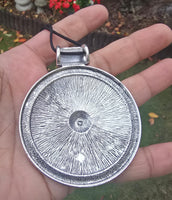 Tibetan Tribal Spiral Taviz Taveez Evil Eye Protection pendant Nazar Shield U61K Taweet Locket Bohemian Positive energy boho design Amulet