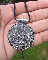 Tibetan Tribal Spiral Taviz Taveez Evil Eye Protection pendant Nazar Shield U62K Taweet Locket Bohemian Positive energy boho design Amulet