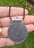 Tibetan Tribal Spiral Taviz Taveez Evil Eye Protection pendant Nazar Shield U62K Taweet Locket Bohemian Positive energy boho design Amulet