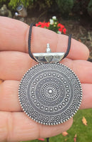 Tibetan Tribal Spiral Taviz Taveez Evil Eye Protection pendant Nazar Shield U62K Taweet Locket Bohemian Positive energy boho design Amulet
