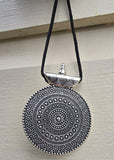 Tibetan Tribal Spiral Taviz Taveez Evil Eye Protection pendant Nazar Shield U62K Taweet Locket Bohemian Positive energy boho design Amulet