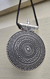 Tibetan Tribal Spiral Taviz Taveez Evil Eye Protection pendant Nazar Shield U62K Taweet Locket Bohemian Positive energy boho design Amulet