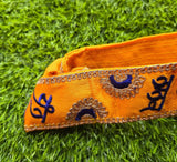 Dhan Guru Nanak Sikh embroidery Gatra Singh Khalsa adjustable belt for kirpan