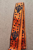 Sikh Gatra Khanda embroidery Singh Khalsa adjustable belt for siri sahib kirpan