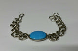 Steel Look Turquoise Bracelet Salman Khan Style Prem Ratan Dhan Payo Gift New E
