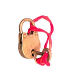 Unlock Vivah Yog Kundli Dosh with Small Brass Lock Wedding Marriage Sanyog Hindu