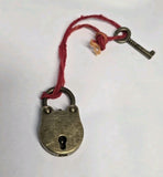 Unlock Vivah Yog Kundli Dosh with Small Brass Lock Wedding Marriage Sanyog Hindu