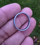 Sarbloh Shani Ring Evil Eye Protection Amulet pure Iron Punjabi Ring Adjustable U61 Challa Nazar Shield