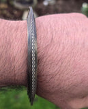 Sikh Kara Chakri Antique Gold Colour Singh Kada Kaur lines Punjabi bangle N32