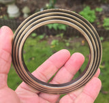 Sikh Kara Chakri Antique Gold Colour Singh Kada Kaur lines Punjabi bangle N32