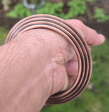 Sikh Kara Chakri Copper Colour Singh Kada Kaur lines design punjabi bangle N31