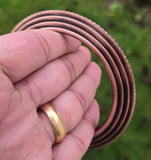 Sikh Kara Chakri Copper Colour Singh Kada Kaur lines design punjabi bangle N31