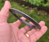 Sikh Kara Chakri Antique Silver Colour Singh Kada Kaur lines Punjabi bangle N33