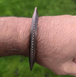 Sikh Kara Chakri Copper Colour Singh Kada Kaur lines design punjabi bangle N31