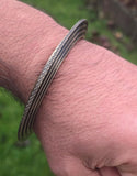 Sikh Kara Chakri Antique Gold Colour Singh Kada Kaur lines Punjabi bangle N32