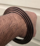 Sikh Kara Chakri Copper Colour Singh Kada Kaur lines design punjabi bangle N31