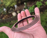 Sikh Kara Chakri Copper Colour Singh Kada Kaur lines design punjabi bangle N31
