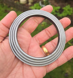 Sikh Kara Chakri Antique Silver Colour Singh Kada Kaur lines Punjabi bangle N33