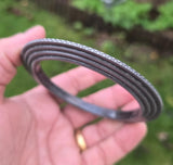 Sikh Kara Chakri Antique Silver Colour Singh Kada Kaur lines Punjabi bangle N33