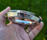 Stainless Steel Kara Sikh Kada Heavy lines Karha Singh Khalsa Taksali Bangle L15A