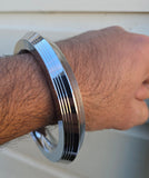 Stainless Steel Kara Sikh Kada Heavy lines Karha Singh Khalsa Taksali Bangle L15A