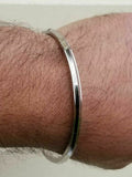 Stainless Steel Kara Bangle Sikh One Edge Kada Singh Kaur Punjabi Bracelet R6