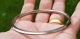 Stainless Steel Kara Bangle Sikh One Edge Kada Singh Kaur Punjabi Bracelet R6