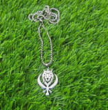 Stainless Steel Lion Khanda Necklace Gold & Silver Plated adjustable Chain Q51R