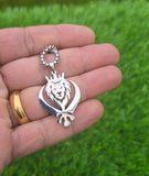 Stainless Steel Lion Khanda Necklace Gold & Silver Plated adjustable Chain Q51R