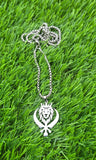 Stainless Steel Lion Khanda Necklace Gold & Silver Plated adjustable Chain Q51R