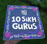📘 10 Sikh Gurus Children’s Board Book English Illustrated Kids Sikhism Stories MD21